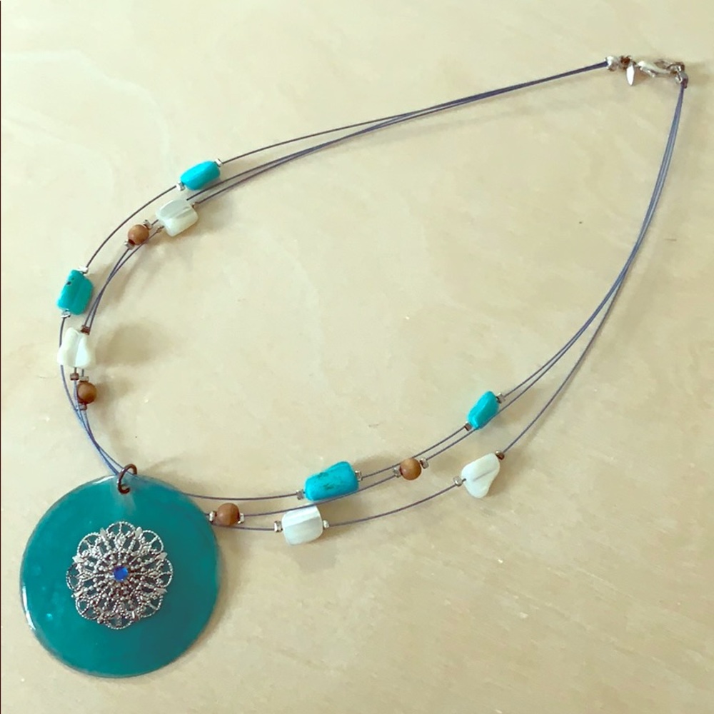 Blue necklace